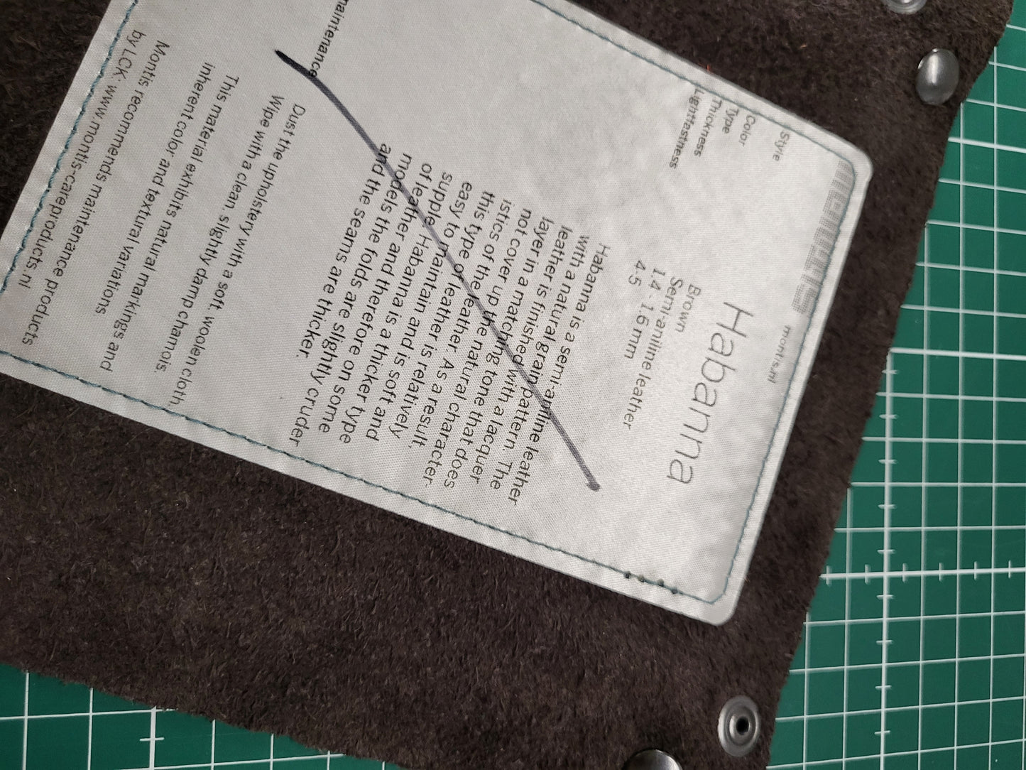 Dobbelmat van meubelleer