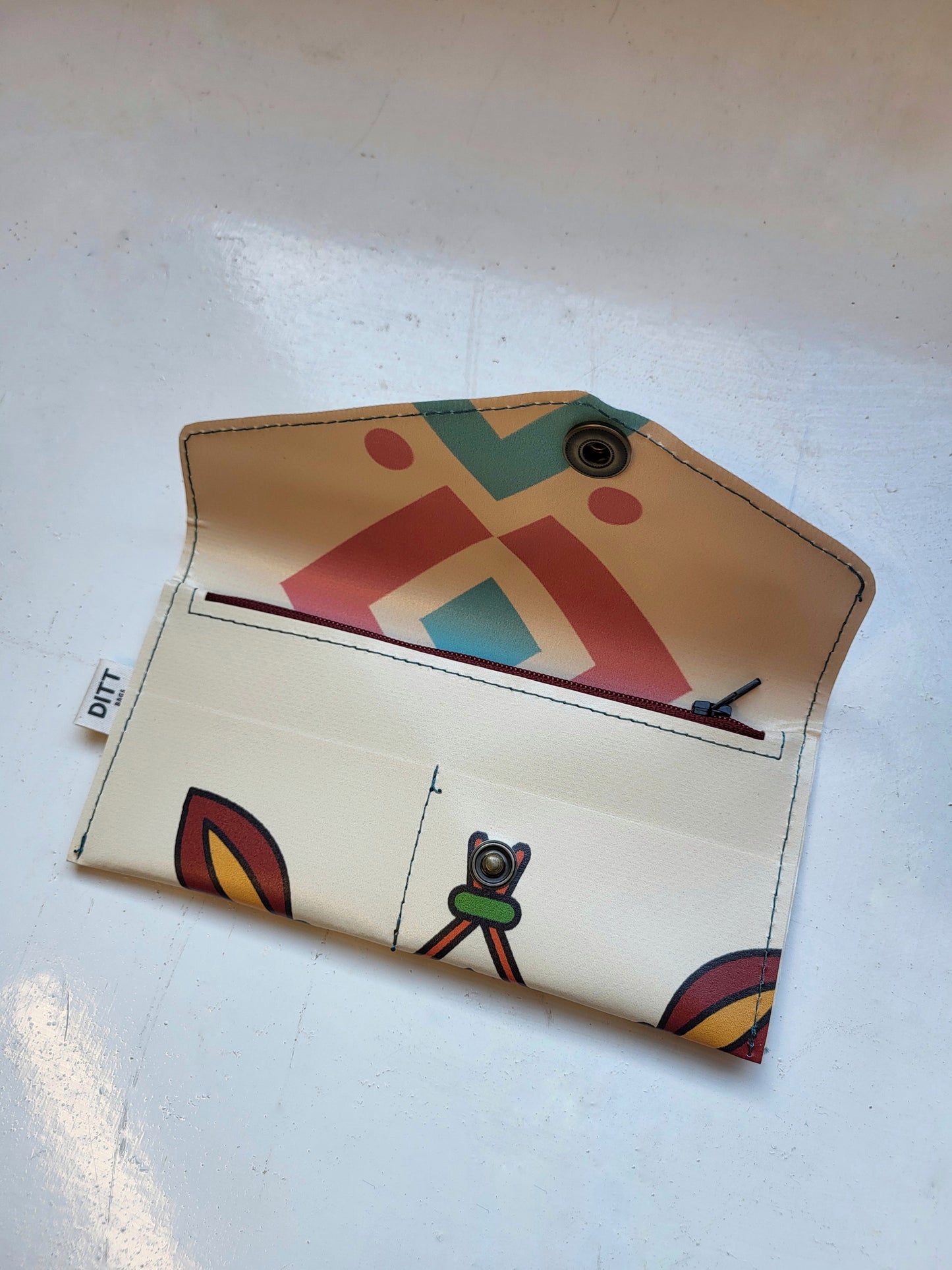 Portemonnee van gerecycled materiaal