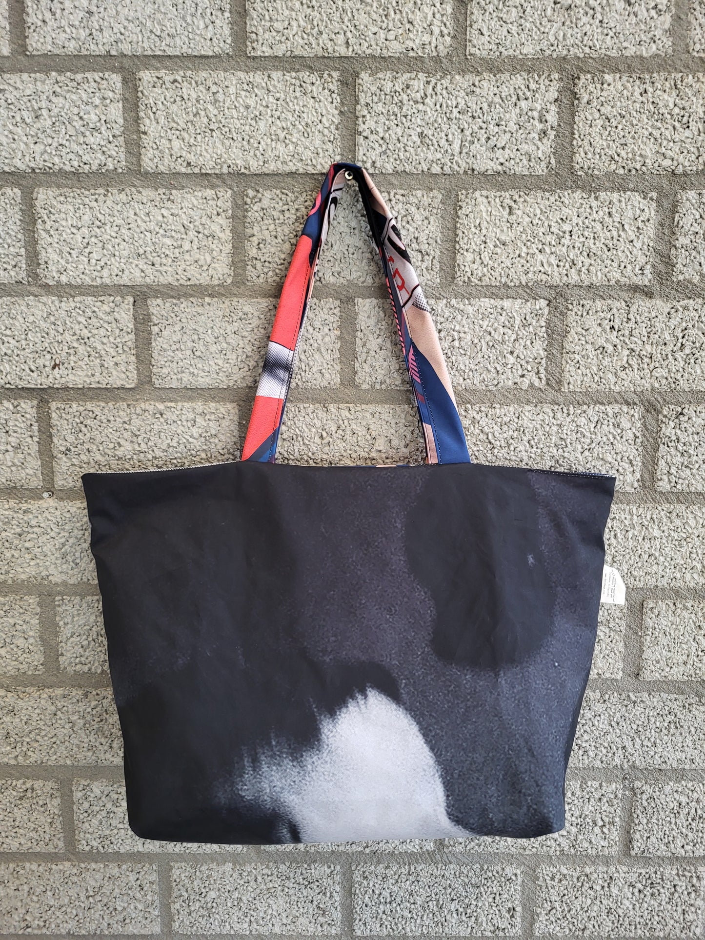 Keerbare Shopper Vinyl Feestje, 100% gerecycled