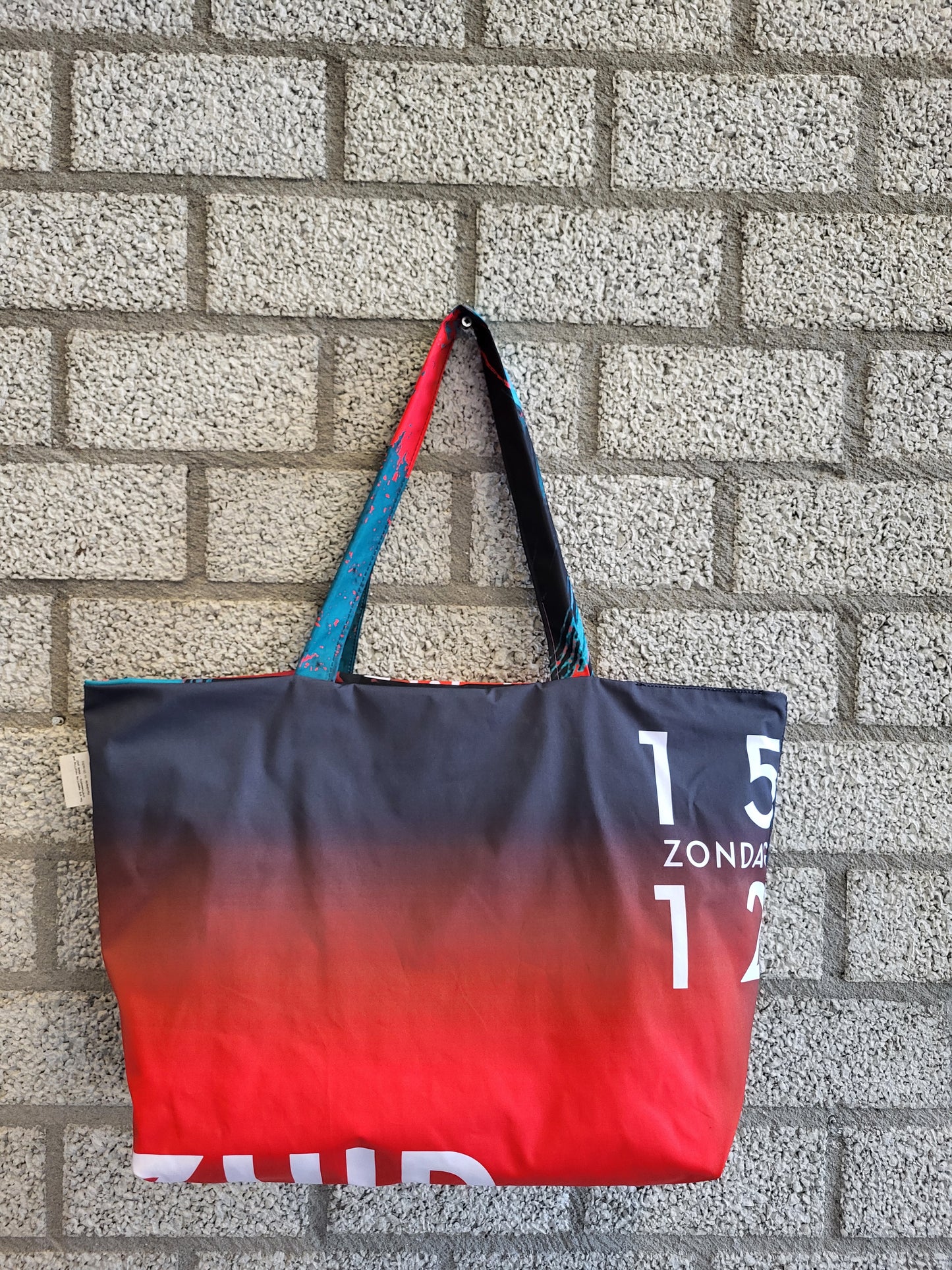 Keerbare Shopper BLACKOUT, 100% gerecycled